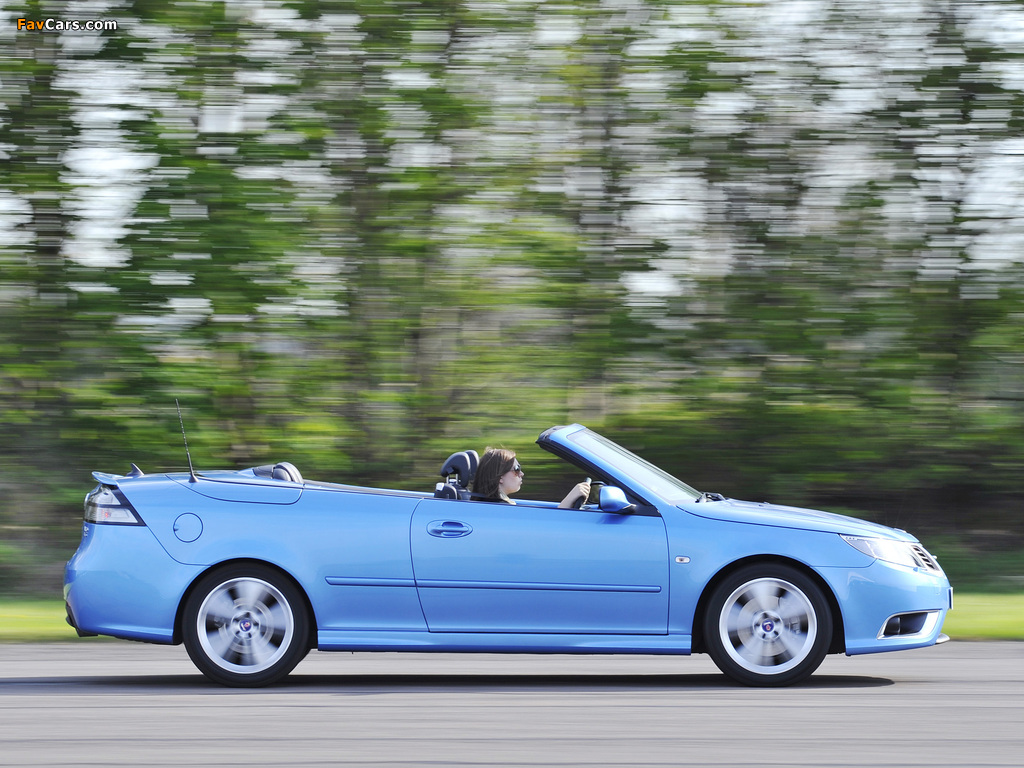 Saab 9-3 Aero Convertible UK-spec 2008–11 images (1024 x 768)