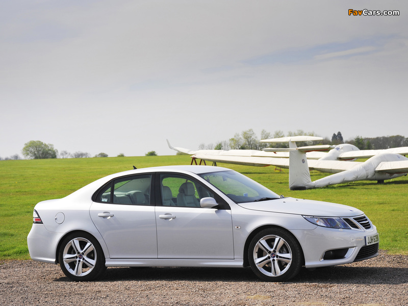 Saab 9-3 Aero Sport Sedan UK-spec 2008–11 images (800 x 600)