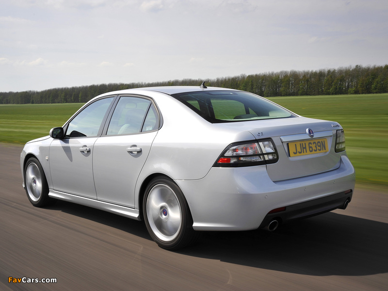 Saab 9-3 Aero Sport Sedan UK-spec 2008–11 images (800 x 600)