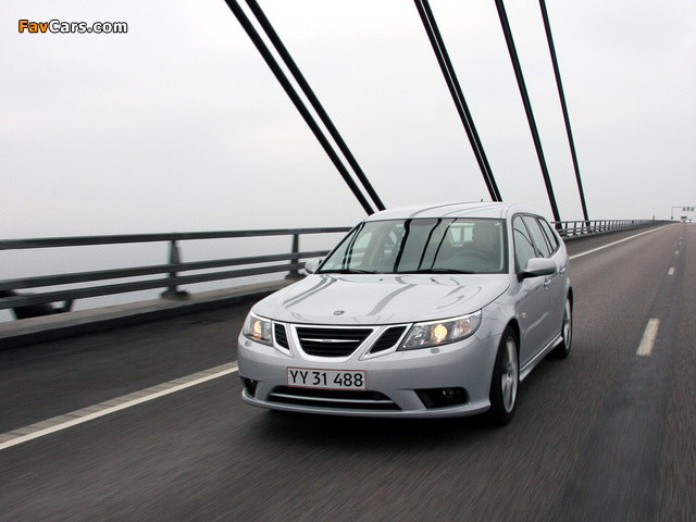 Saab 9-3 SportCombi 2008–11 images (640 x 480)