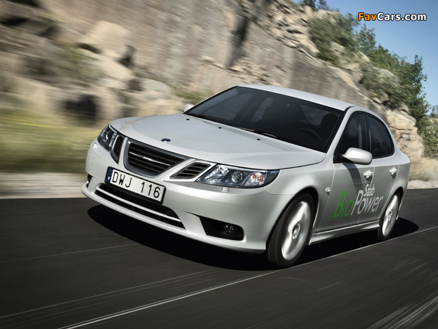 Saab 9-3 BioPower Sport Sedan 2008–11 images (640 x 480)