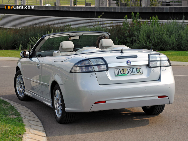 Saab 9-3 Convertible 2008–11 photos (640 x 480)