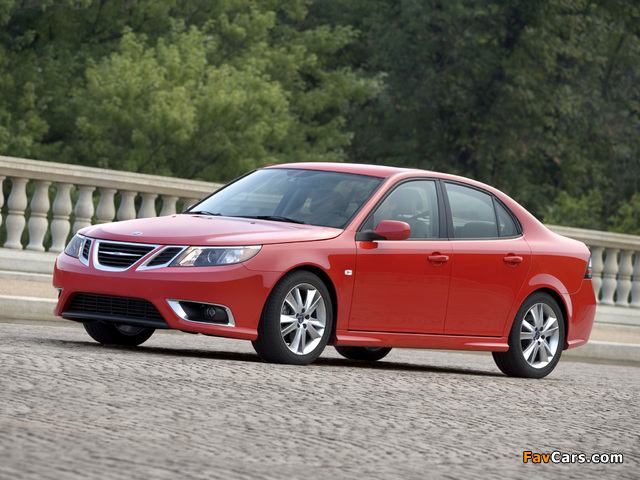 Saab 9-3 Sport Sedan US-spec 2008–11 photos (640 x 480)