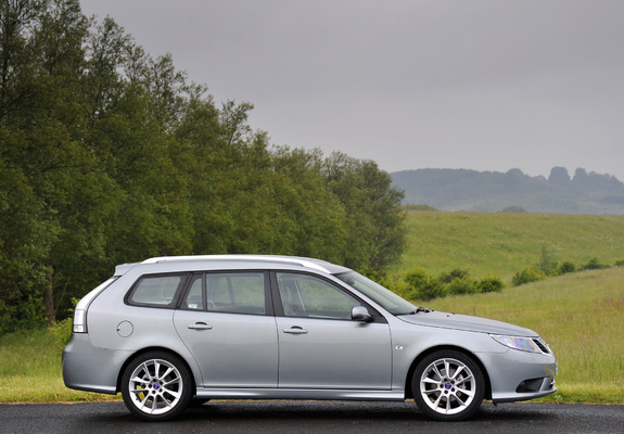 Saab 9-3 SportCombi UK-spec 2008–11 photos