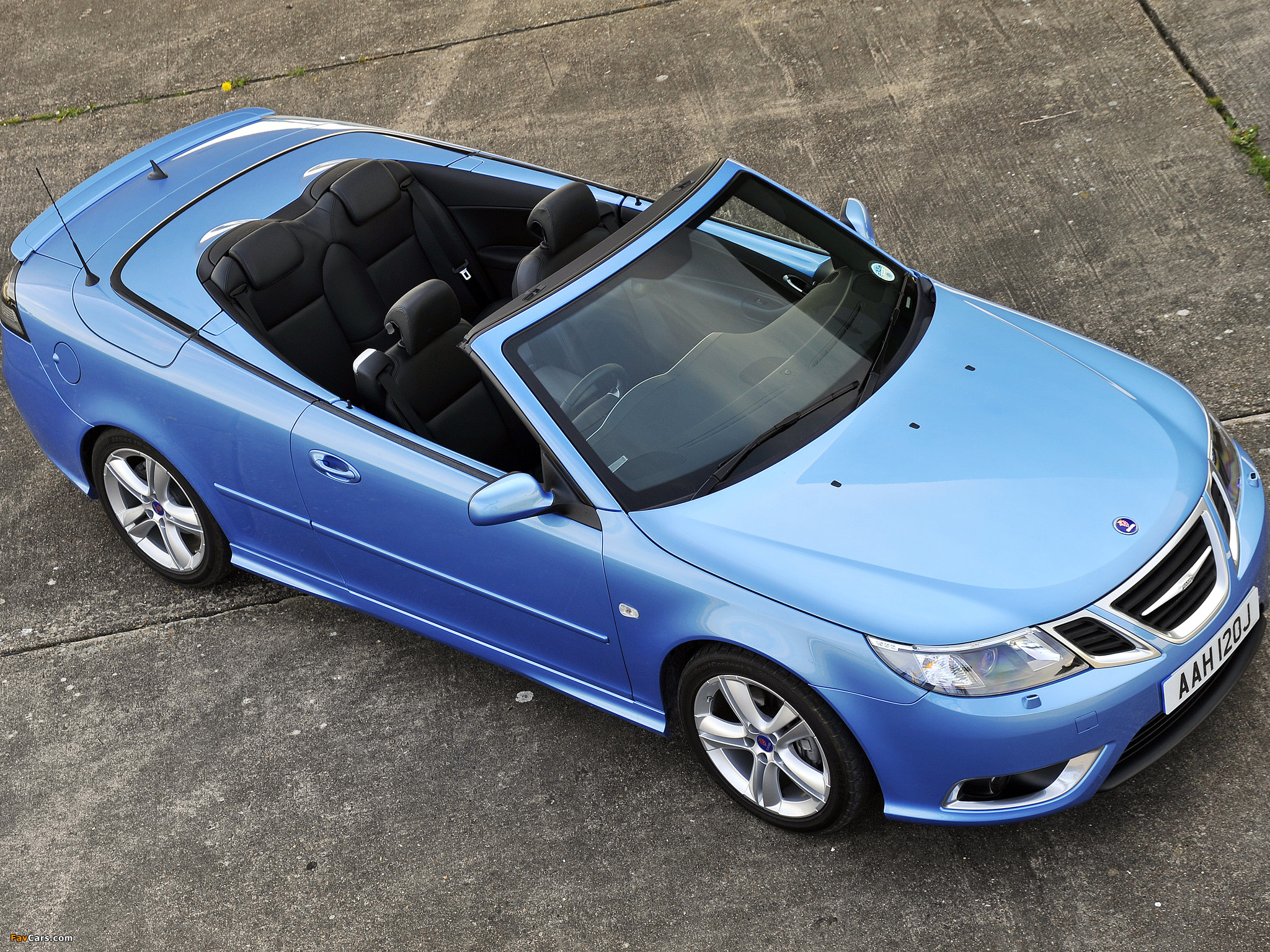 Saab 9-3 Aero Convertible UK-spec 2008–11 photos (2048 x 1536)