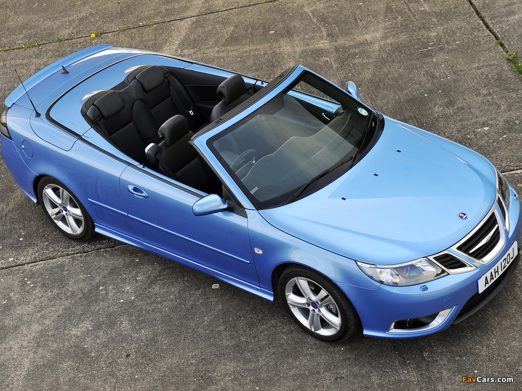 Saab 9-3 Aero Convertible UK-spec 2008–11 photos (1024 x 768)