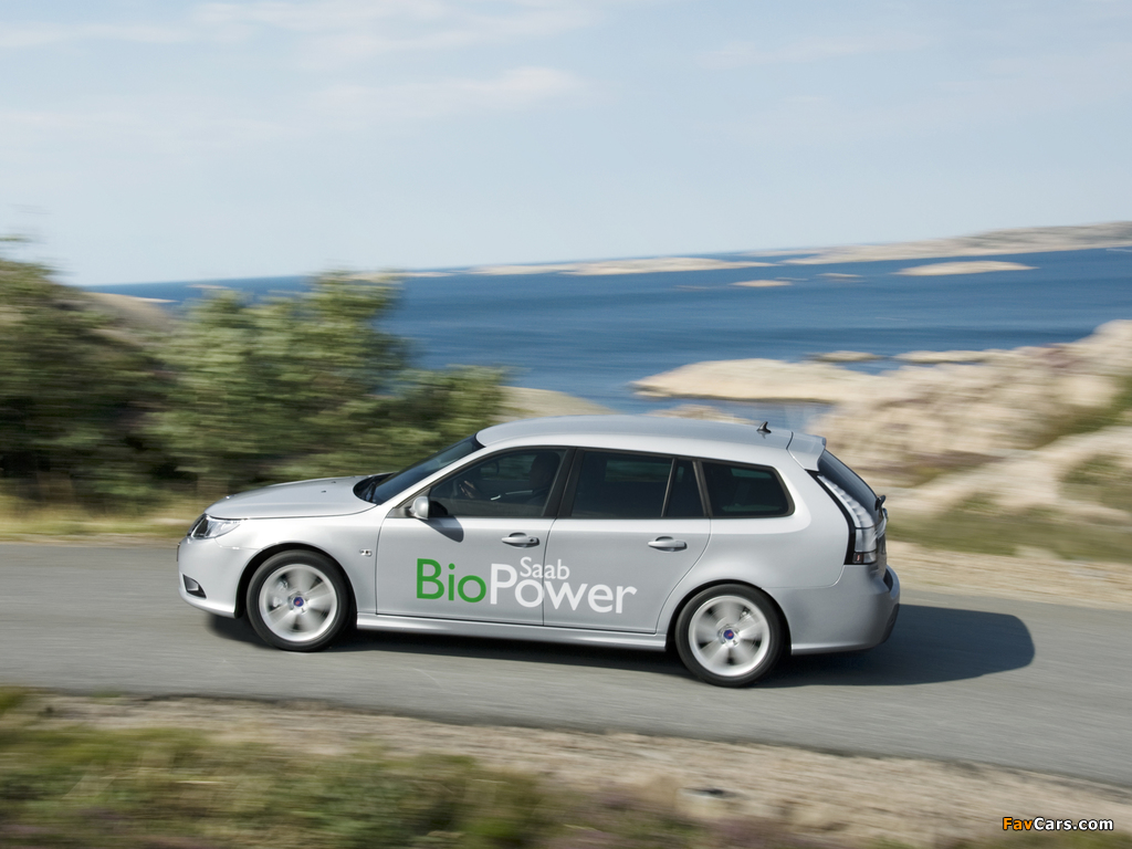 Saab 9-3 BioPower SportCombi 2008–11 photos (1024 x 768)