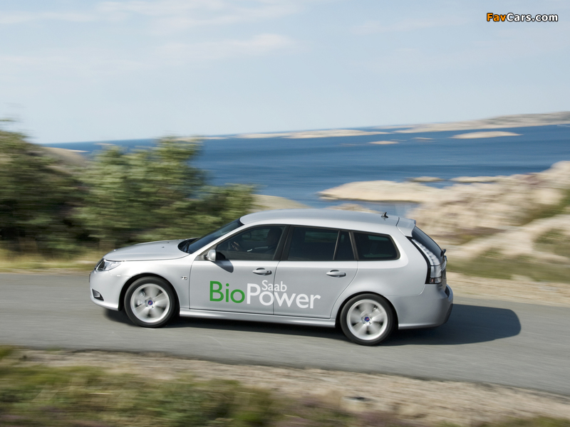 Saab 9-3 BioPower SportCombi 2008–11 photos (800 x 600)