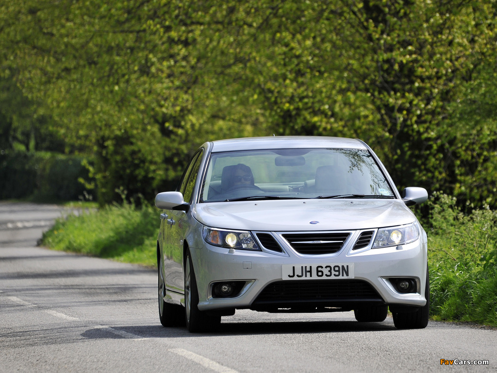 Saab 9-3 Aero Sport Sedan UK-spec 2008–11 pictures (1024 x 768)