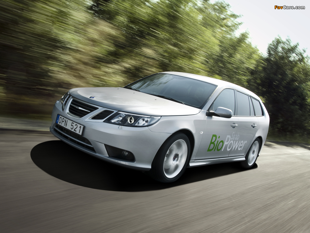 Saab 9-3 BioPower SportCombi 2008–11 pictures (1024 x 768)