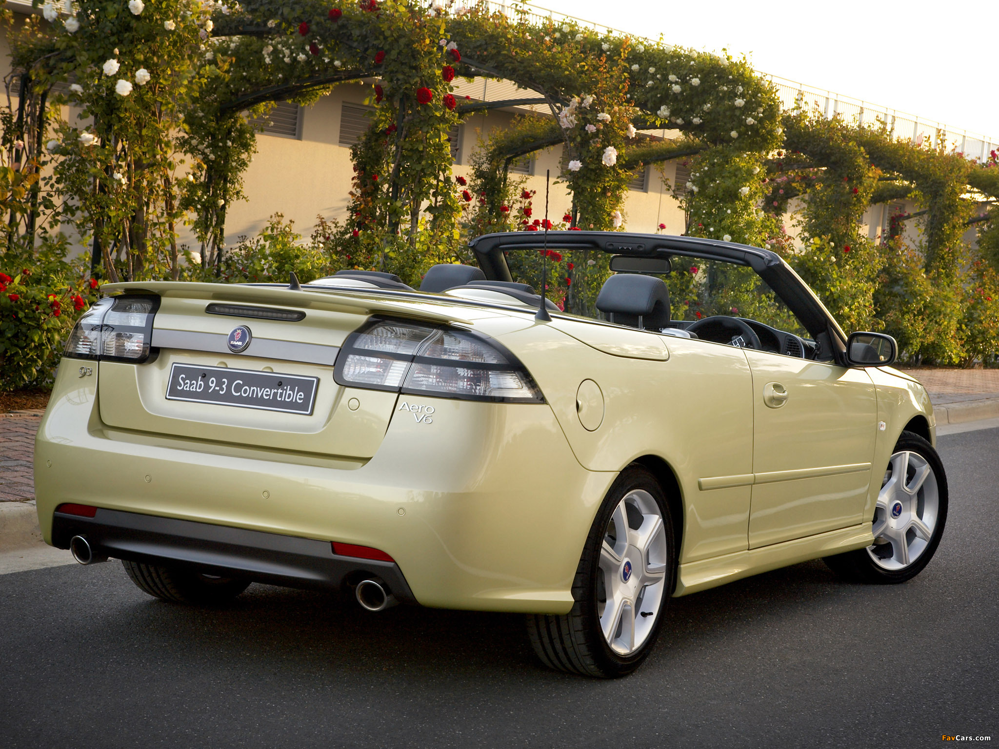 Saab 9-3 Aero Convertible UK-spec 2008–11 pictures (2048 x 1536)