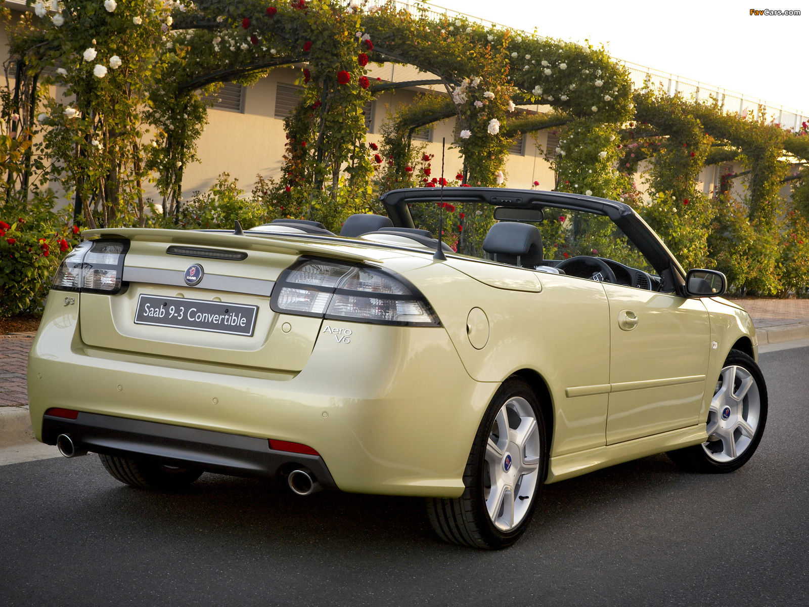 Saab 9-3 Aero Convertible UK-spec 2008–11 pictures (1600 x 1200)