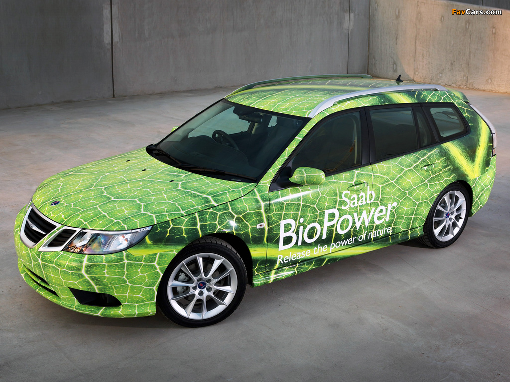 Saab 9-3 BioPower SportCombi 2008–11 pictures (1024 x 768)