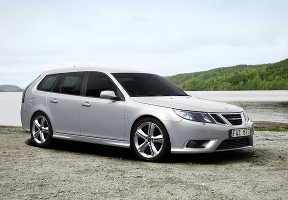 Saab 9-3 Aero SportCombi 2008–11 wallpapers