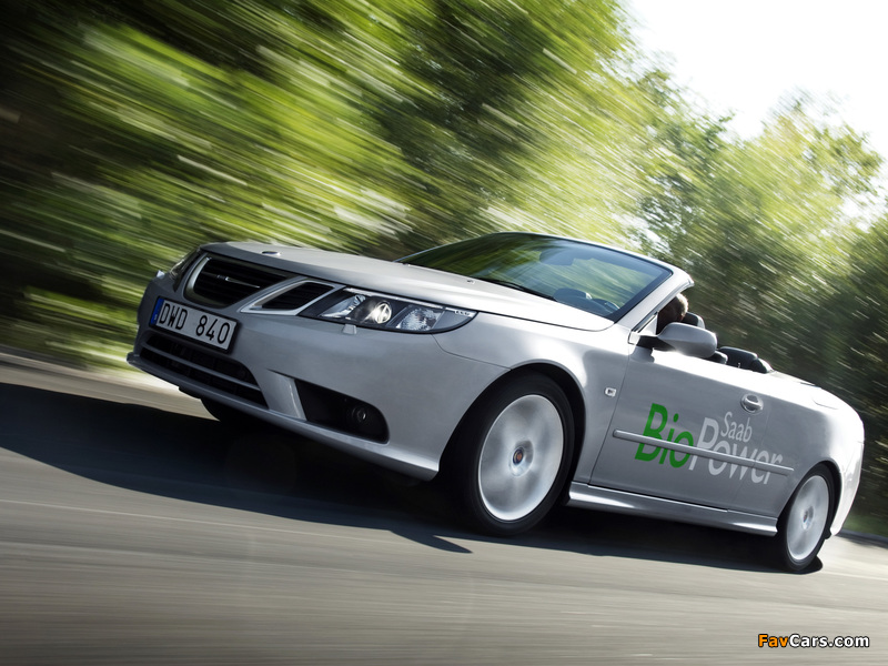 Saab 9-3 BioPower Convertible 2008–11 wallpapers (800 x 600)