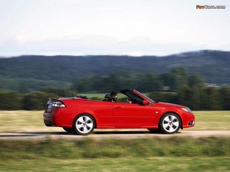 Saab 9-3 Aero Convertible 2008–11 wallpapers (800 x 600)