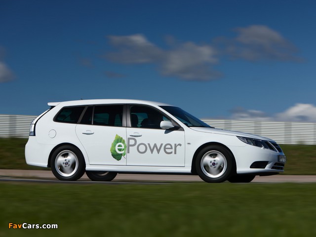 Saab 9-3 ePower Concept 2010 photos (640 x 480)