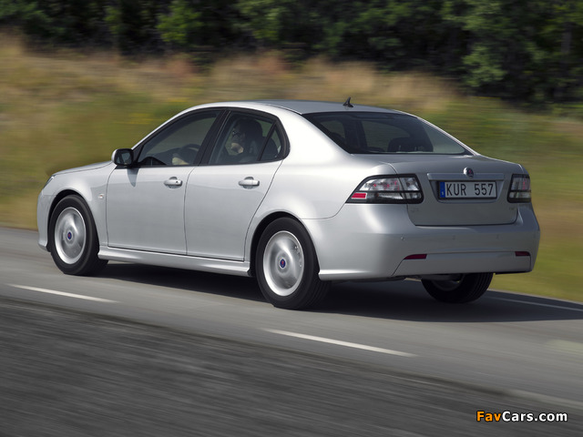 Saab 9-3 TTiD4 Sport Sedan 2010–11 wallpapers (640 x 480)