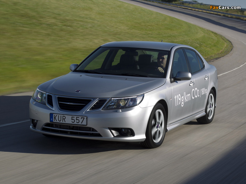 Saab 9-3 TTiD4 Sport Sedan 2010–11 wallpapers (800 x 600)