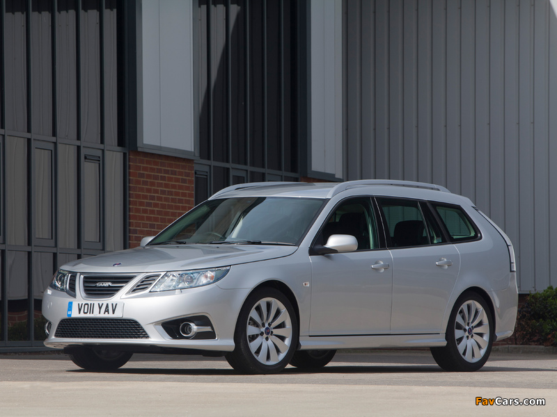 Saab 9-3 Griffin Aero SportCombi UK-spec 2011 pictures (800 x 600)