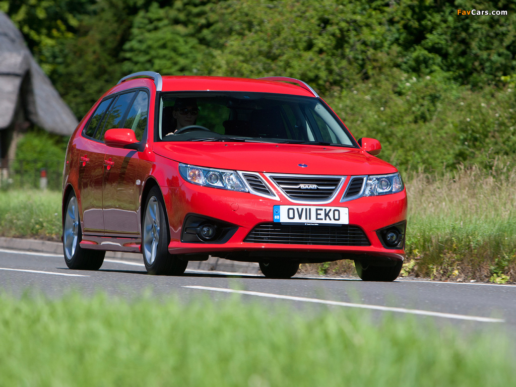 Saab 9-3 Griffin SportCombi UK-spec 2011 wallpapers (1024 x 768)