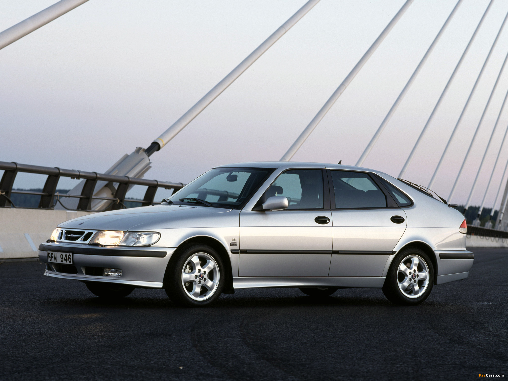 Saab 9-3 1998–2002 wallpapers (2048 x 1536)