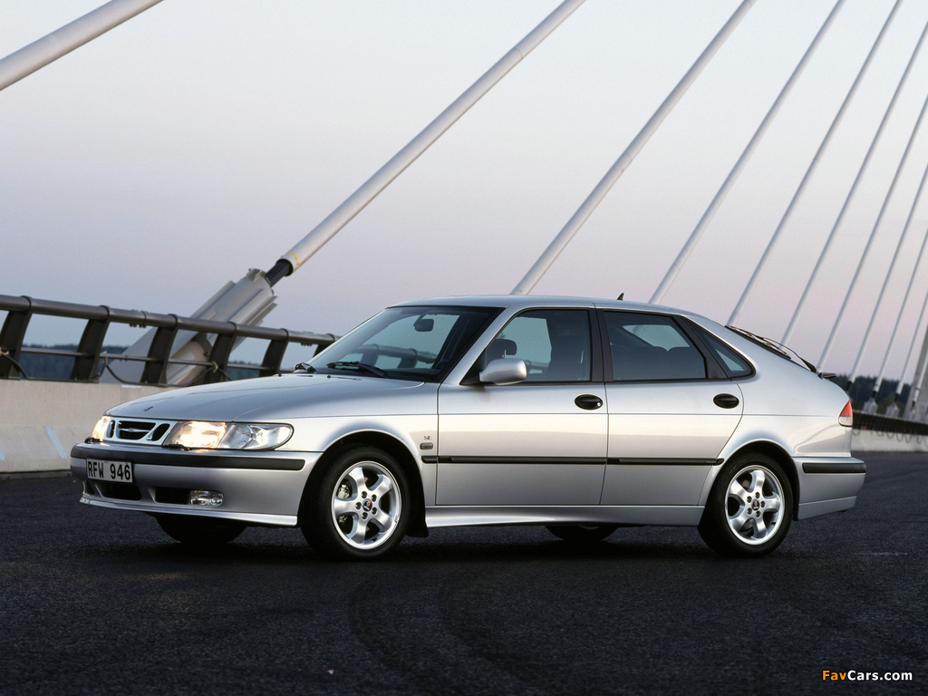 Saab 9-3 1998–2002 wallpapers (1024 x 768)