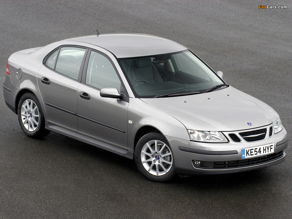 Saab 9-3 1.8t Sport Sedan UK-spec 2002–07 wallpapers (1024 x 768)