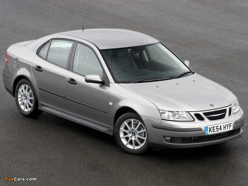 Saab 9-3 1.8t Sport Sedan UK-spec 2002–07 wallpapers (800 x 600)