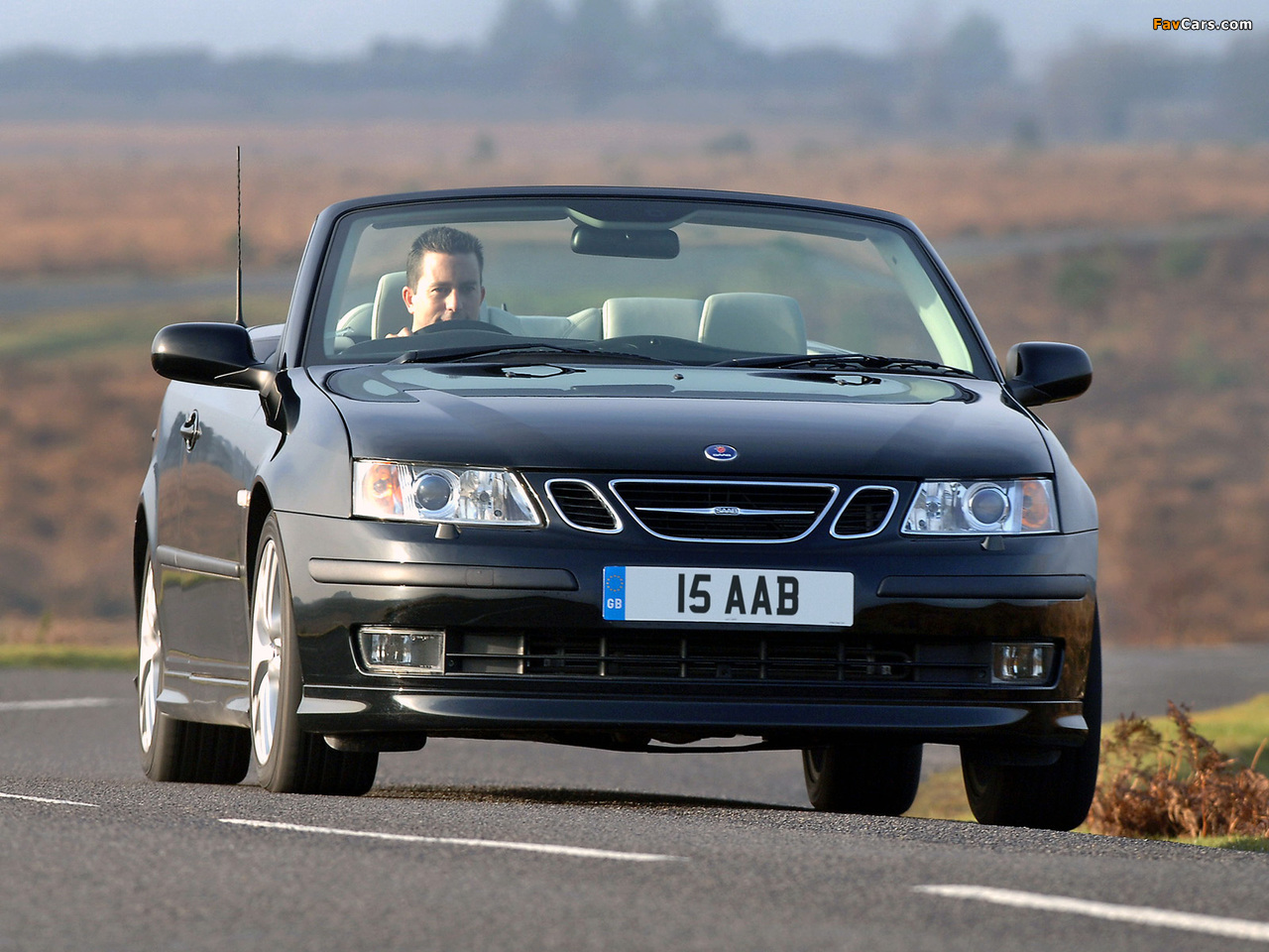 Saab 9-3 Aero Convertible UK-spec 2003–07 wallpapers (1280 x 960)