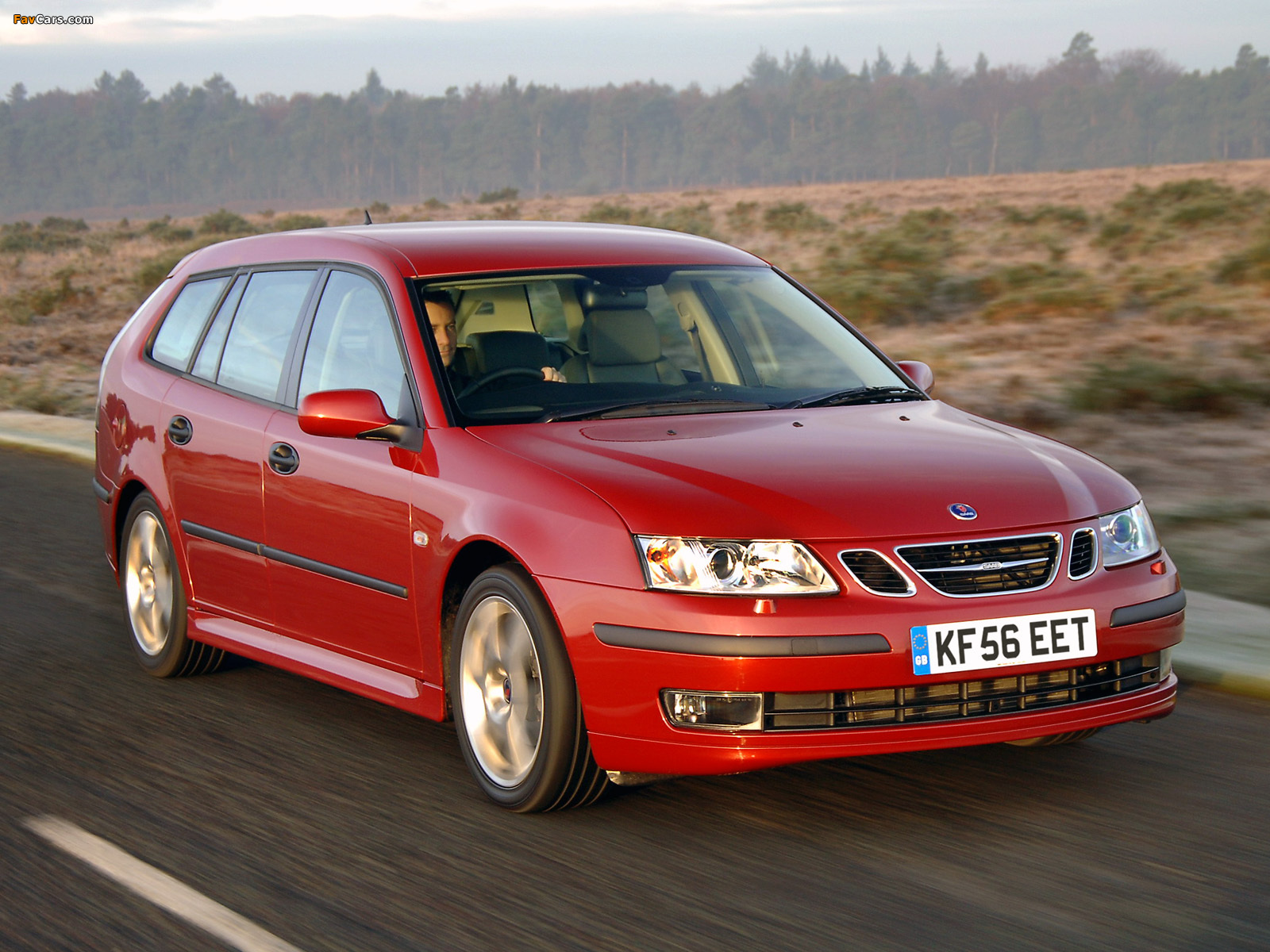 Saab 9-3 1.9TiD SportCombi UK-spec 2005–07 wallpapers (1600 x 1200)