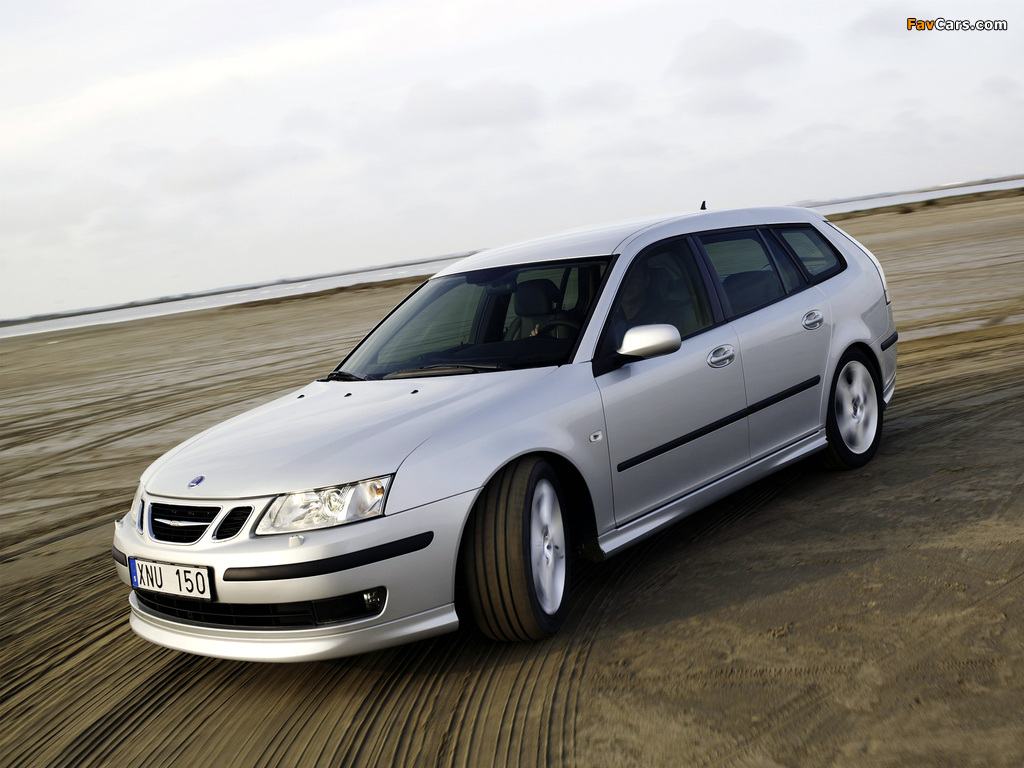 Saab 9-3 Aero SportCombi 2006–07 wallpapers (1024 x 768)