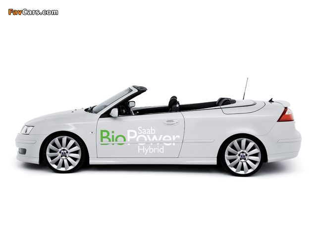 Saab 9-3 Convertible BioPower Hybrid Concept 2006 wallpapers (640 x 480)