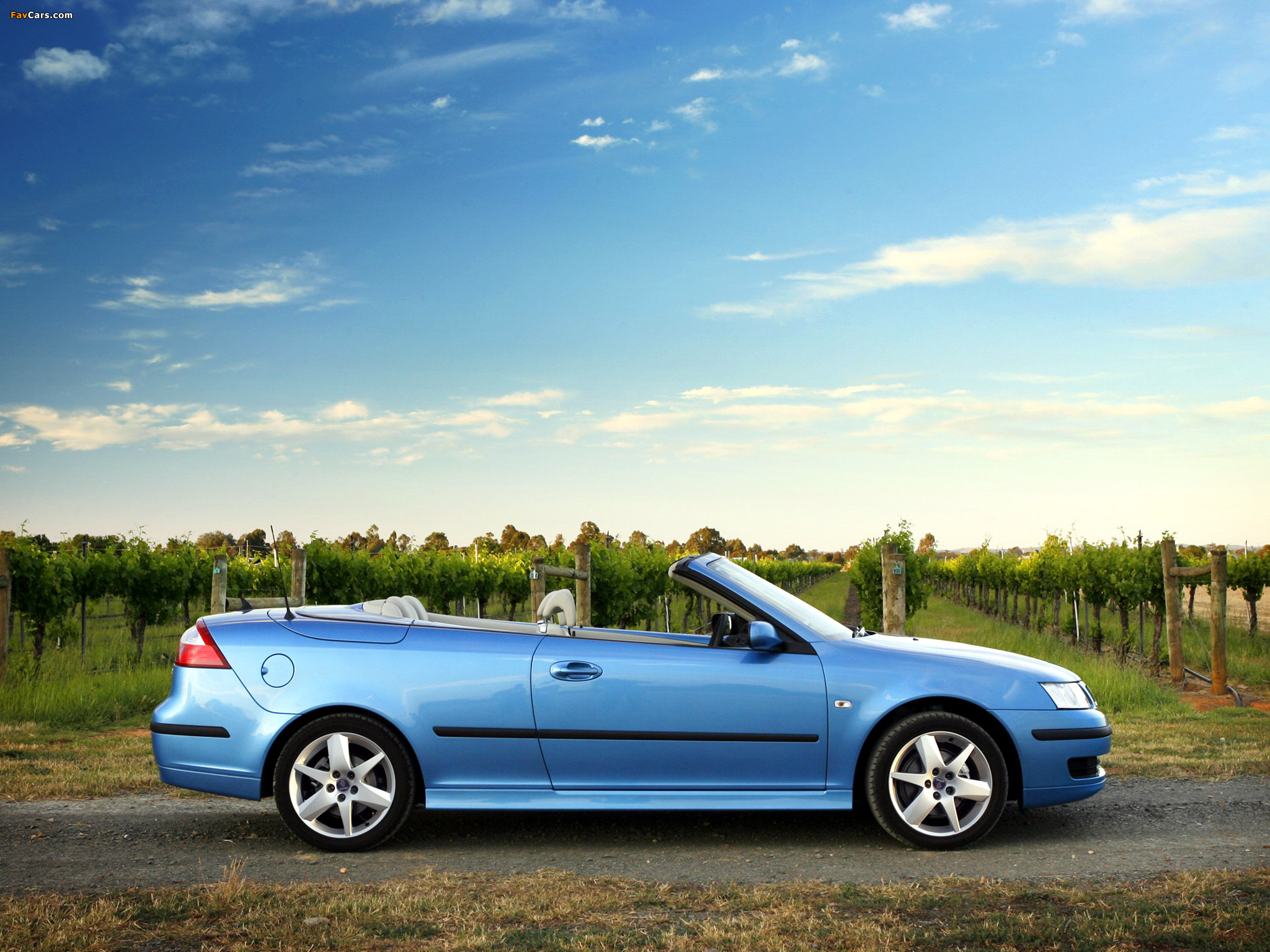 Saab 9-3 1.9TiD Convertible 2006–07 wallpapers (2048 x 1536)