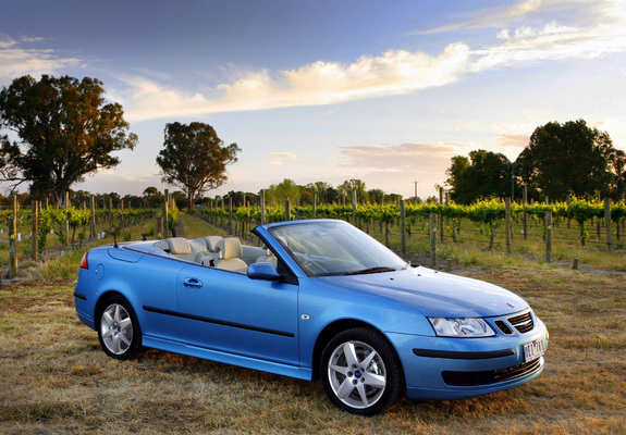 Saab 9-3 1.9TiD Convertible 2006–07 wallpapers