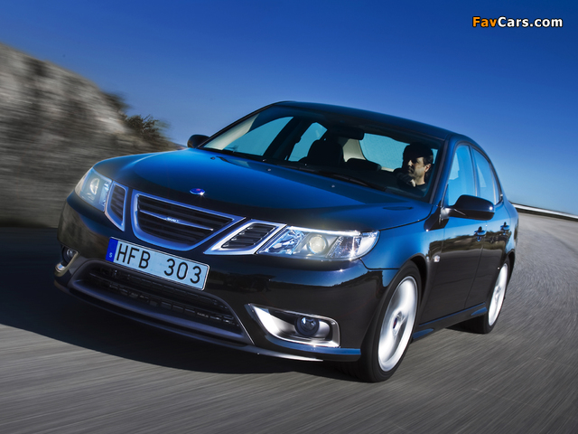 Saab 9-3 Turbo X Sport Sedan 2008 wallpapers (640 x 480)