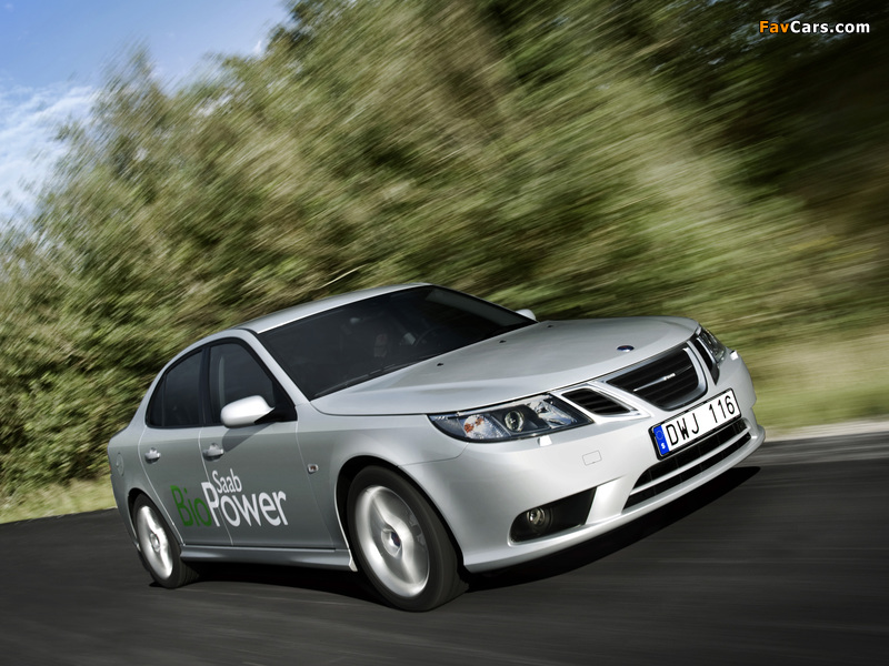 Saab 9-3 BioPower Sport Sedan 2008–11 wallpapers (800 x 600)