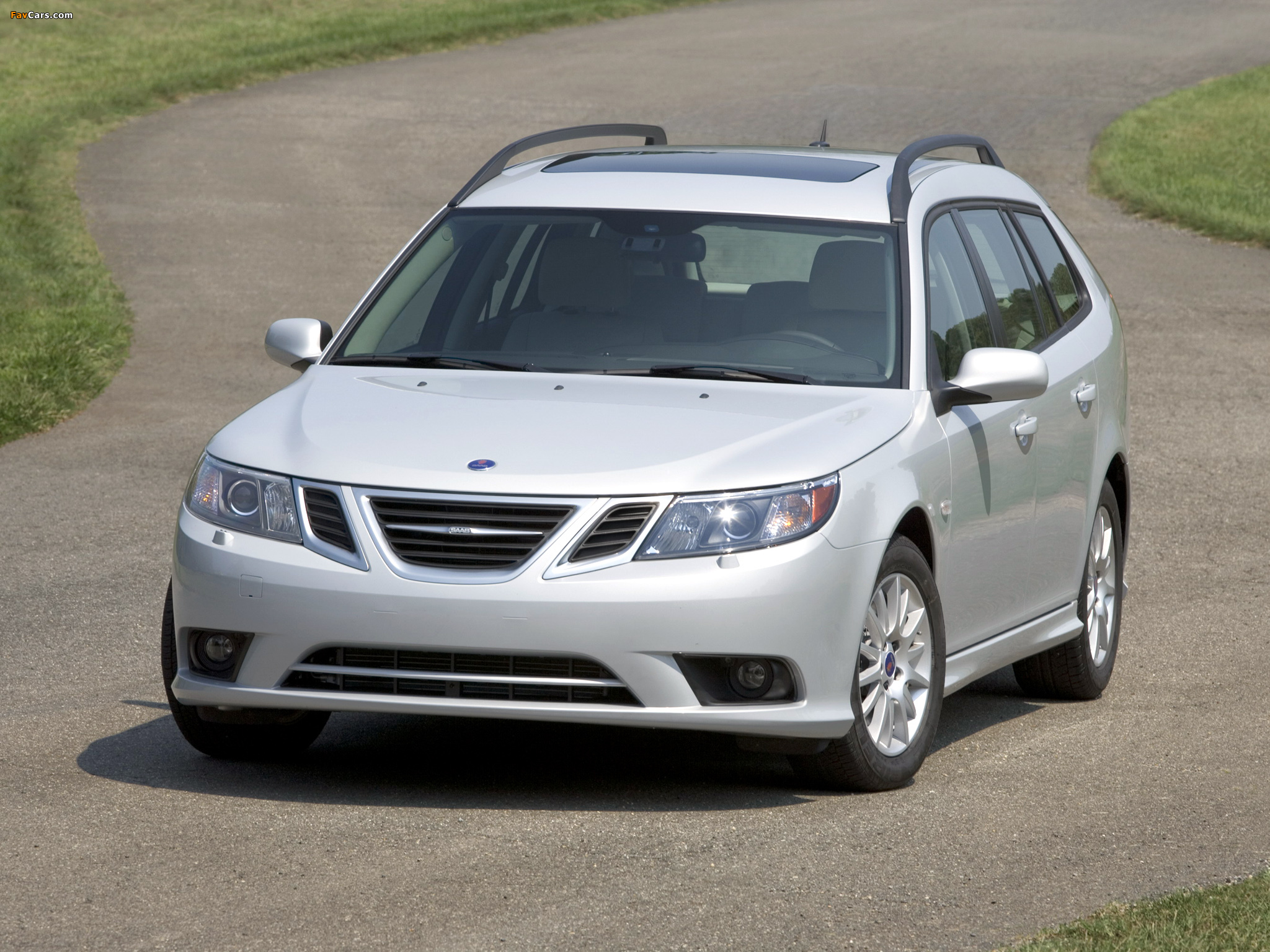 Saab 9-3 SportCombi US-spec 2008–11 wallpapers (2048 x 1536)