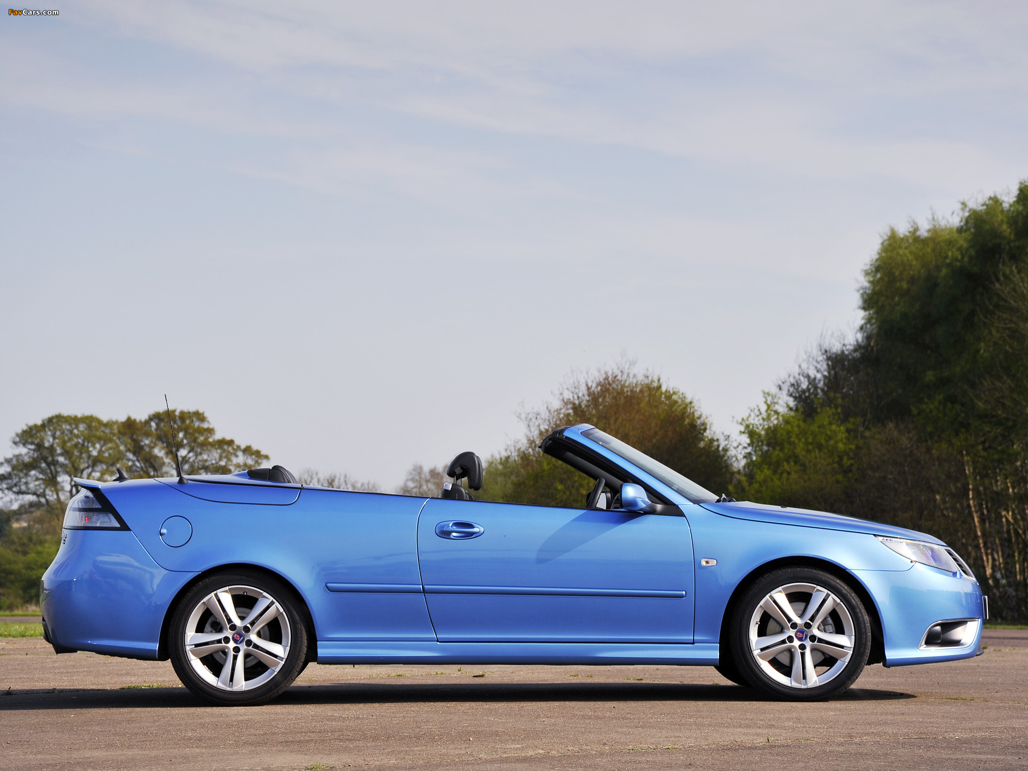 Saab 9-3 Aero Convertible UK-spec 2008–11 wallpapers (2048 x 1536)