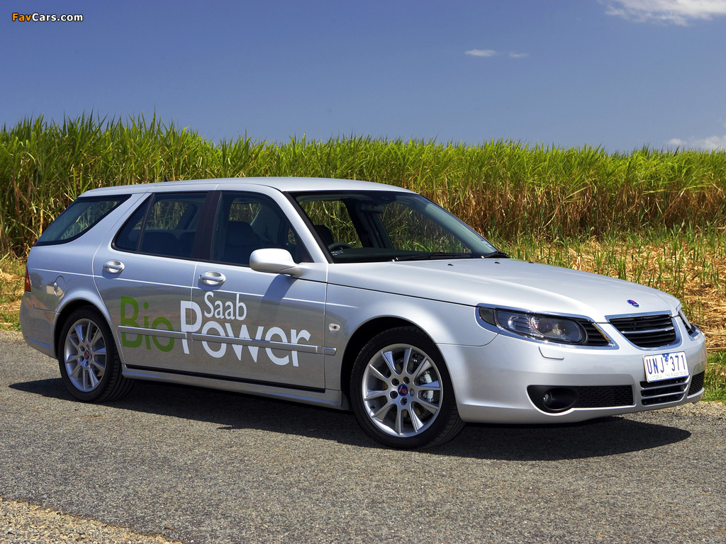 Images of Saab 9-5 BioPower SportCombi 2008–10 (1024 x 768)