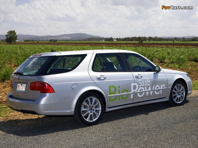 Images of Saab 9-5 BioPower SportCombi 2008–10 (640 x 480)
