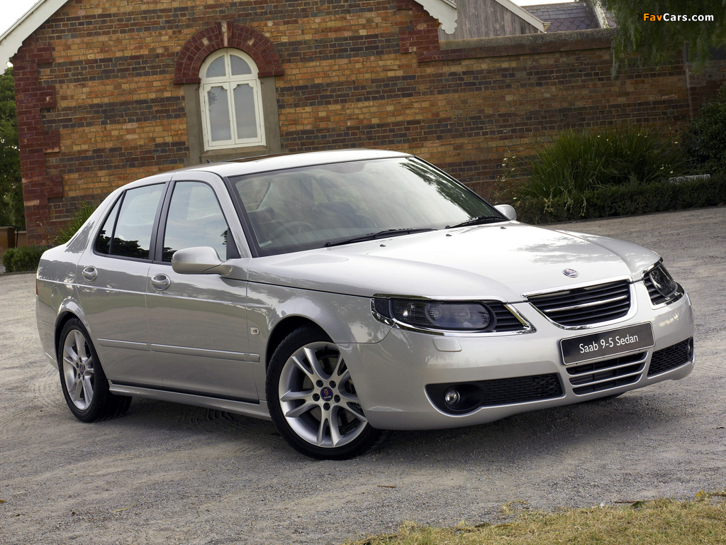 Pictures of Saab 9-5 Aero Sedan UK-spec 2005–09 (1024 x 768)