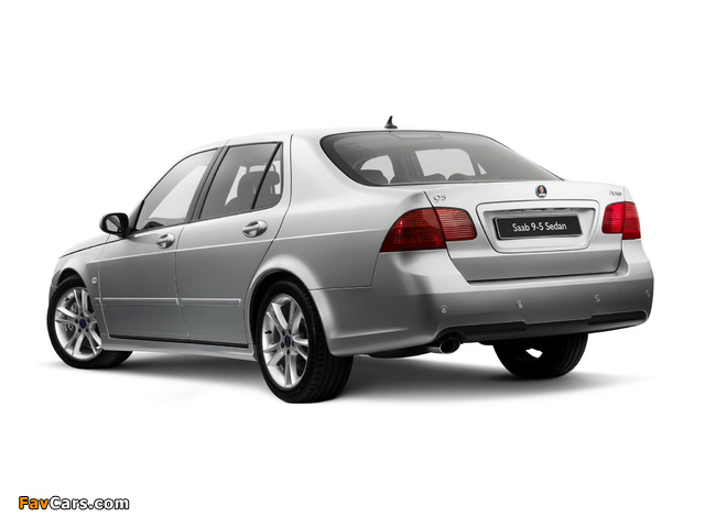 Pictures of Saab 9-5 Aero Sedan UK-spec 2005–09 (640 x 480)