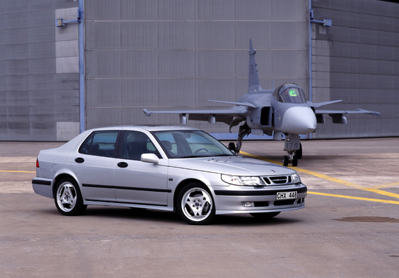 Saab 9-5 Aero Sedan 1999–2001 wallpapers