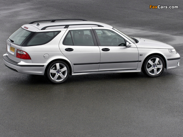 Saab 9-5 Aero Wagon UK-spec 2002–05 wallpapers (640 x 480)