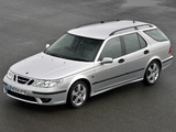 Saab 9-5 Aero Wagon UK-spec 2002–05 wallpapers