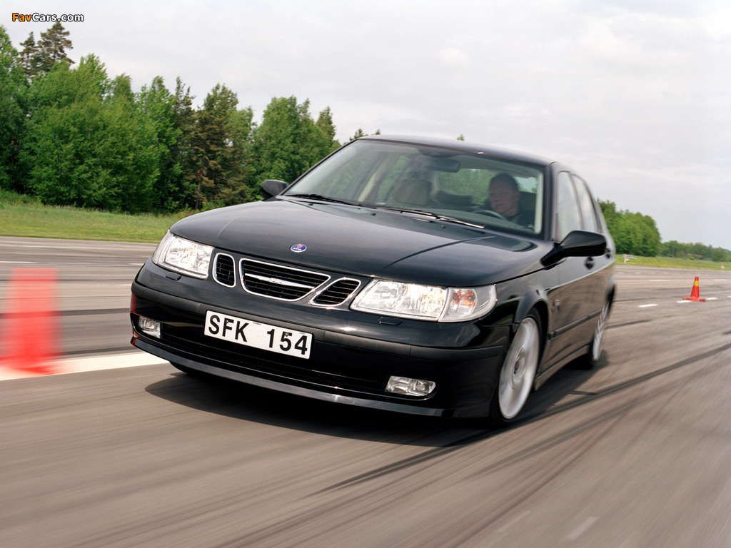 Saab 9-5 Sedan 2002–05 wallpapers (1024 x 768)