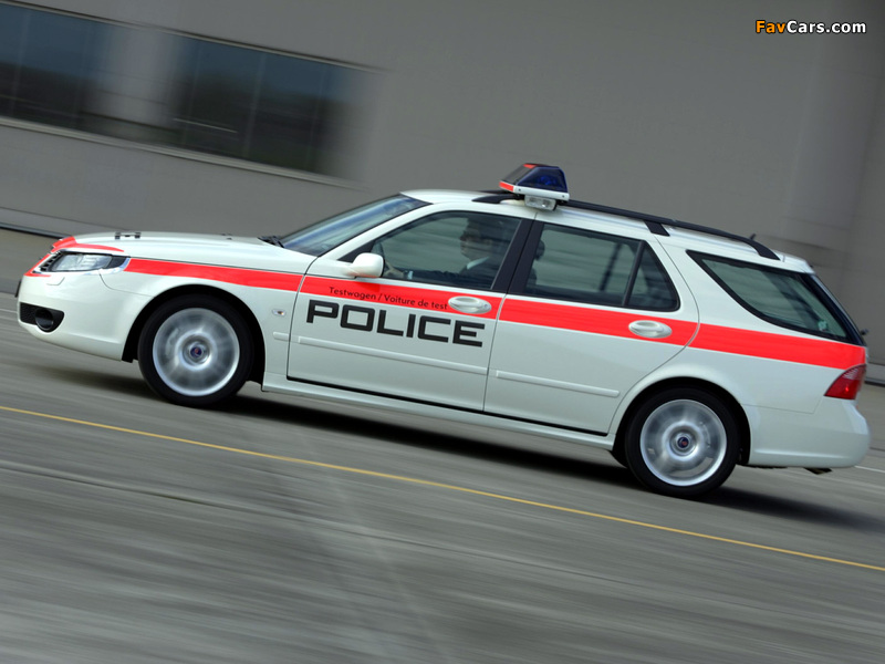 Saab 9-5 SportCombi Police 2005–10 images (800 x 600)