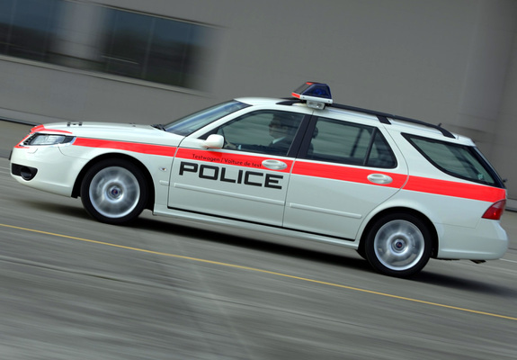 Saab 9-5 SportCombi Police 2005–10 images