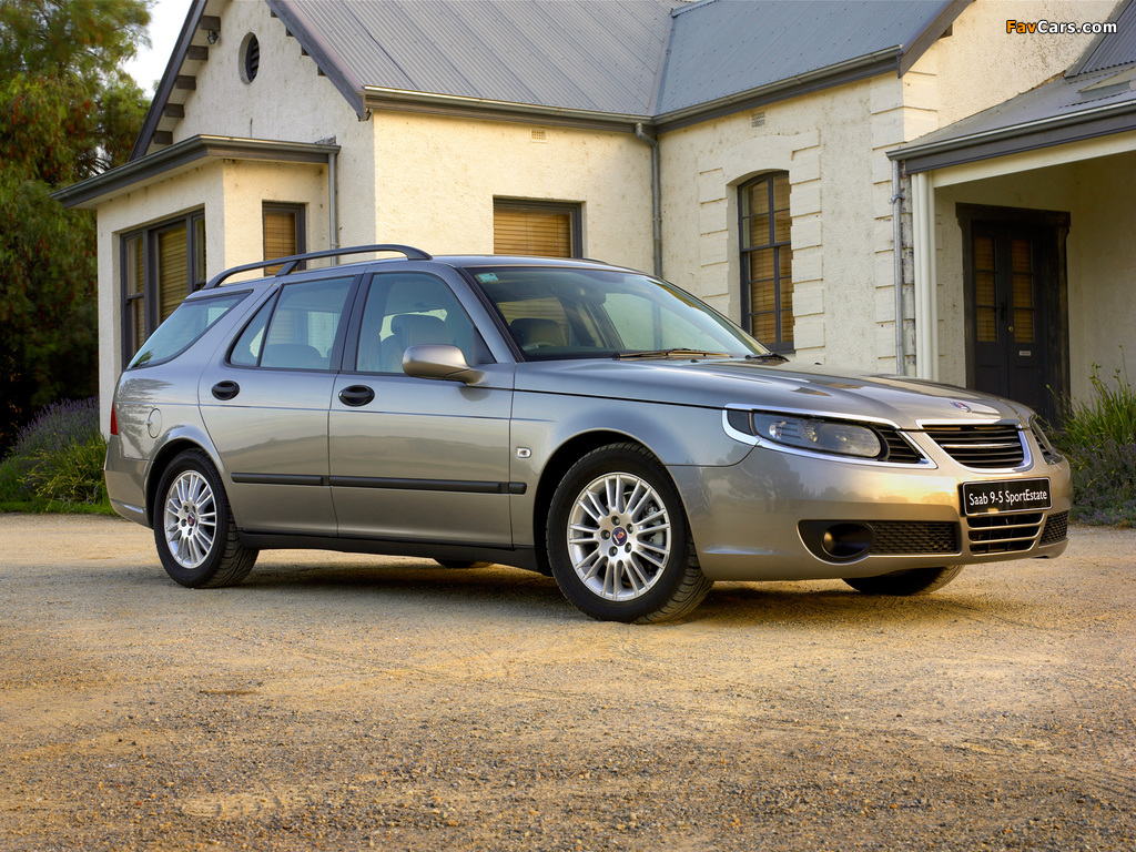 Saab 9-5 SportEstate AU-spec 2005–10 photos (1024 x 768)